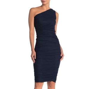 NWT Love By Design One-Shoulder Body-Con Midi Dress
